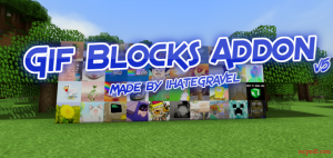 Gif Blocks Мод/Аддон Minecraft PE