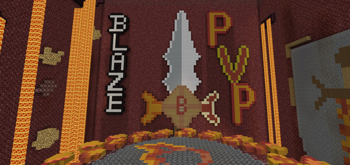 Blaze PvP Арена - Карта Minecraft PE