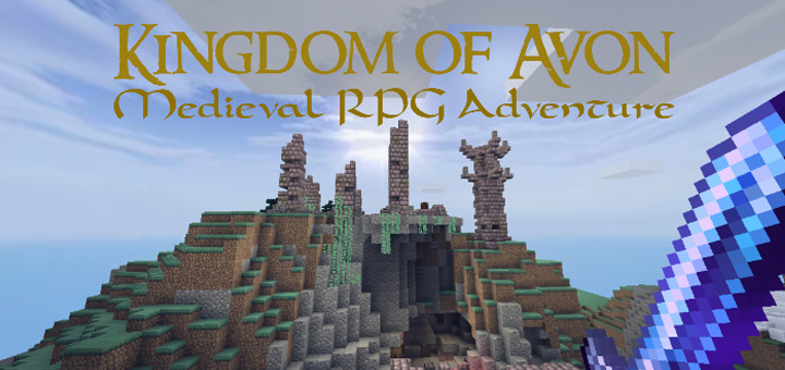 Королевство Эйвон (Открытый мир RPG) - Карта Minecraft PE