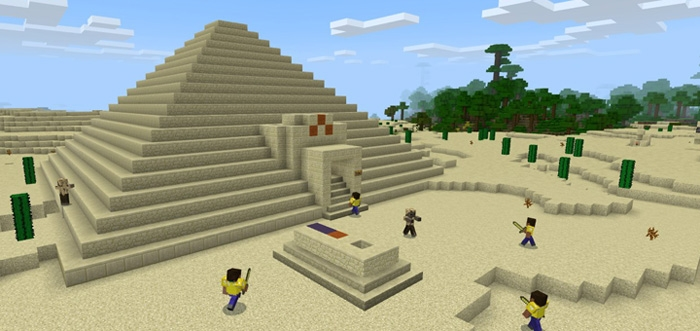 Охота за сокровищами (пирамида) - Карта Minecraft PE