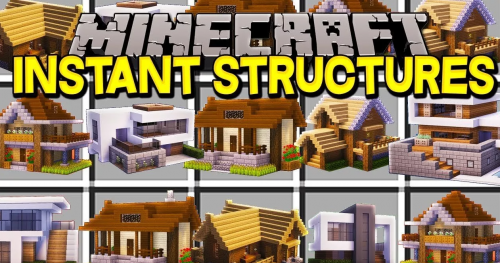 Мод Instant Structures для Minecraft